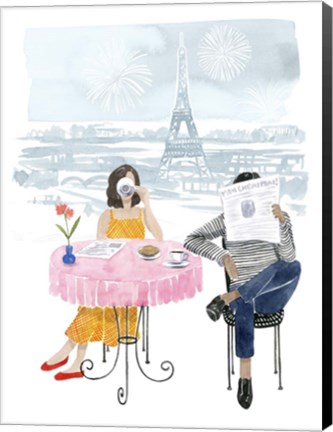 Framed Paris in Love II Print