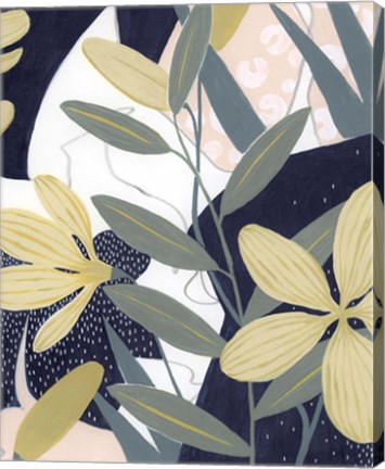 Framed Flores Noche II Print