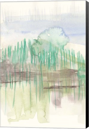 Framed Verde Horizon I Print