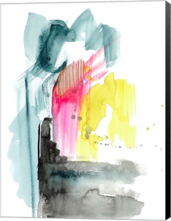 Framed Neon Contemplation II Print