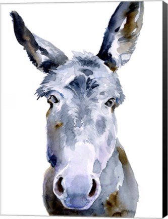 Framed Sweet Donkey II Print