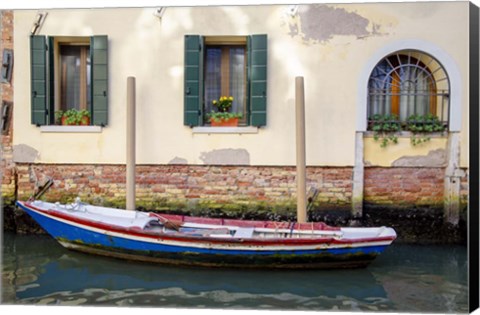 Framed Venice Workboats II Print