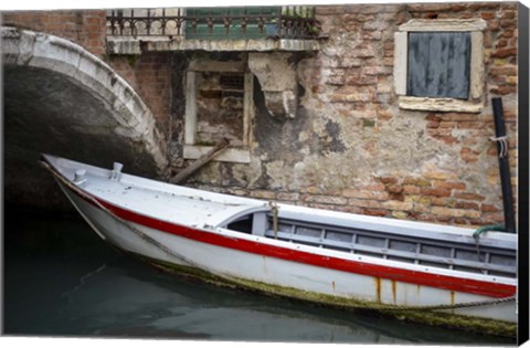 Framed Venice Workboats III Print