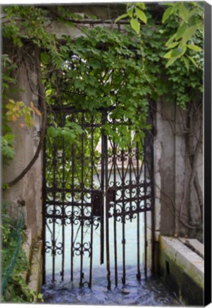 Framed Elegant Canal Entrance Print