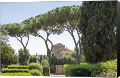 Framed Rome Landscape I Print