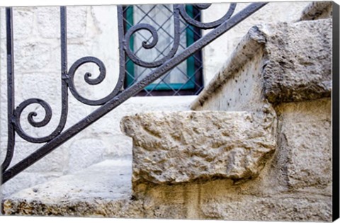 Framed Iron Detail I - Kotor, Montenegro Print