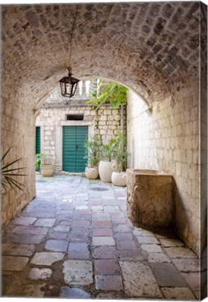 Framed Enchanting Passageway - Kotor, Montenegro Print