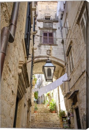 Framed Laundry Day - Dubrovnik, Croatia Print