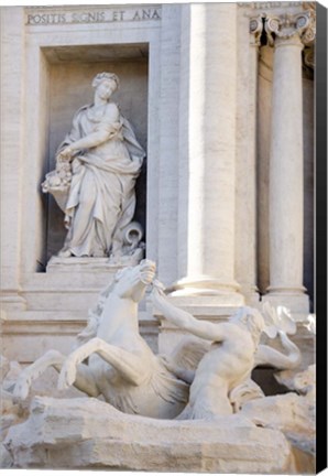 Framed Trevi Fountain in Afternoon Light II Print