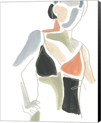 Framed Color Block Figure II Print