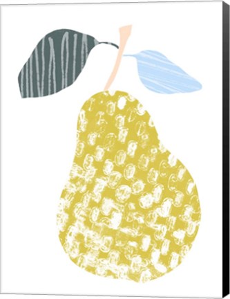 Framed Cut Paper Fruit I Print