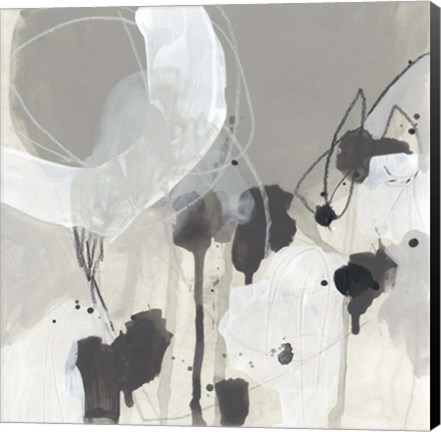 Framed Neutral Circuit I Print