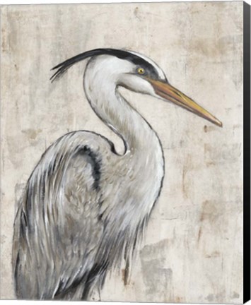 Framed Grey Heron I Print