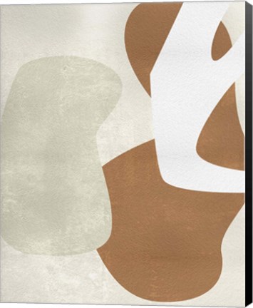 Framed Beige Stucture I Print