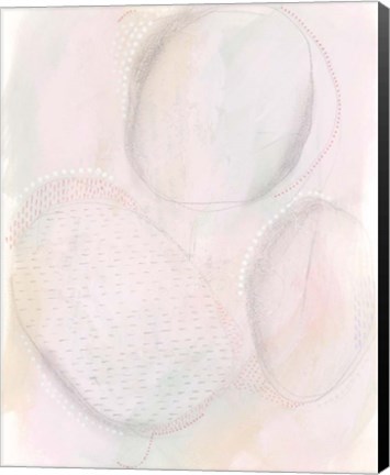 Framed Blush Ovale I Print