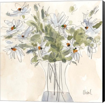 Framed Daisy Just Because II Print