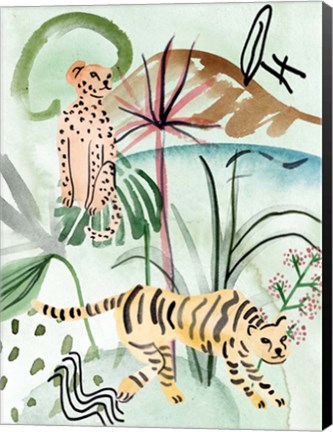 Framed Jungle of Life II Print