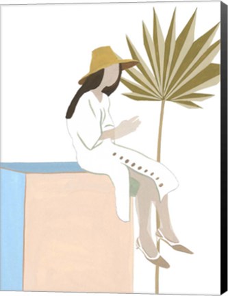 Framed Women in the Garden III Print