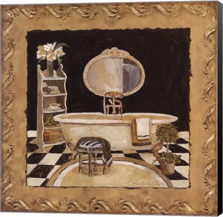 Framed Maison Bath III Print