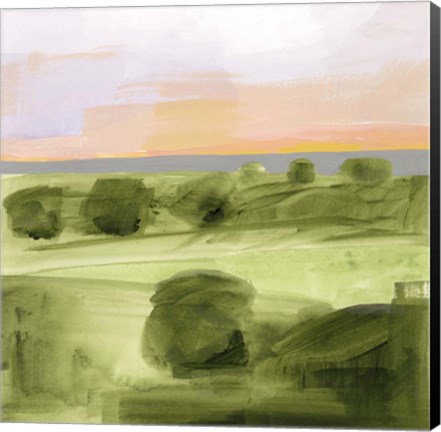 Framed Jotted Landscape I Print