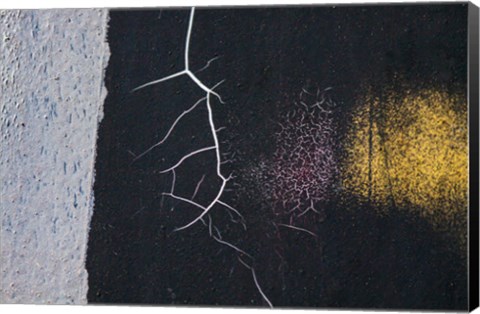 Framed Details Of Rust And Paint On Metal 21 Print