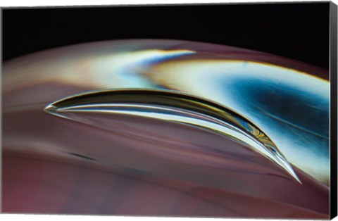 Framed Frozen Bubbles In Glass 1 Print