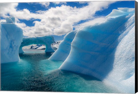 Framed Antarctic Peninsula, Antarctica Errera Channel, Beautiful Iceberg Print