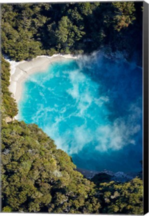 Framed Inferno Crater, Waimangu Volcanic Valley, Near Rotorua, North Island, New Zealand Print