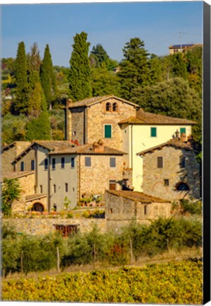 Framed Italy, Florence, Winery, Villa Print