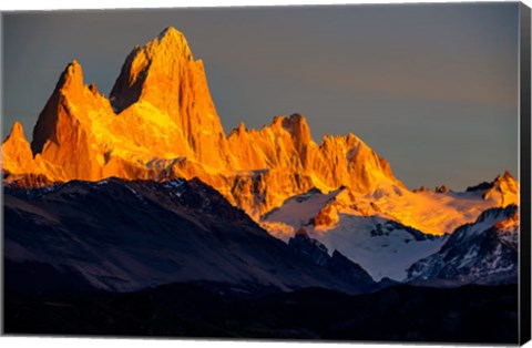 Framed Argentina, Patagonia El Chalten, Fitz Roy Print