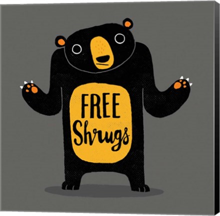 Framed Free Shrugs Print