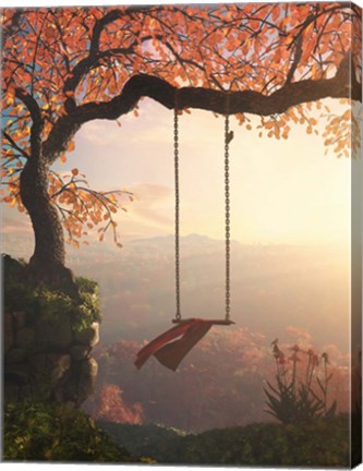 Framed Tree Swing Print