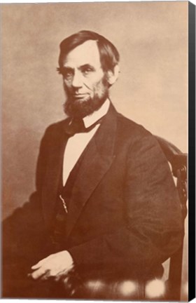 Framed Abraham Lincoln, 1861 Print