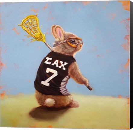 Framed Lax Bunny Print