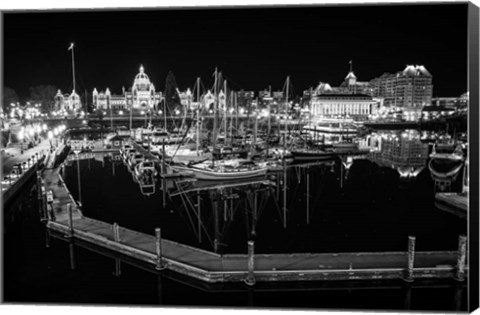 Framed Victoria Inner Harbour Print