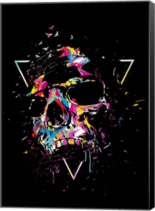 Framed Skull X Print