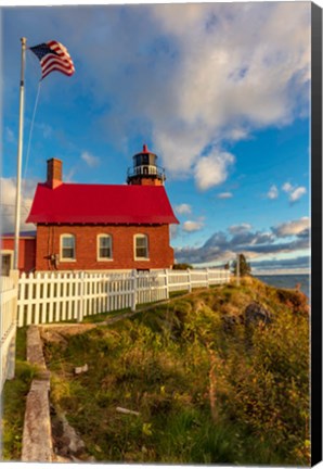 Framed Historic Eagle Harbor Lighthouse, Michigan Print