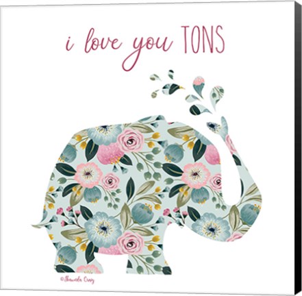 Framed Love You Tons Print