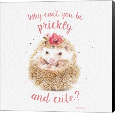 Framed Prickly and Cute Print