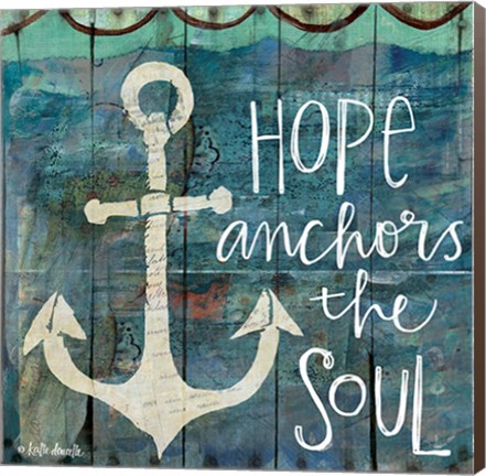 Framed Hope Anchors the Soul Print