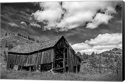 Framed Old Barn &amp; Corral Print