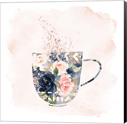 Framed Floral Mug Print