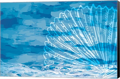 Framed Blue Coastal III Print