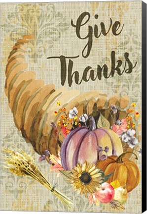 Framed Give Thanks Print