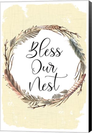 Framed Bless Our Nest Print