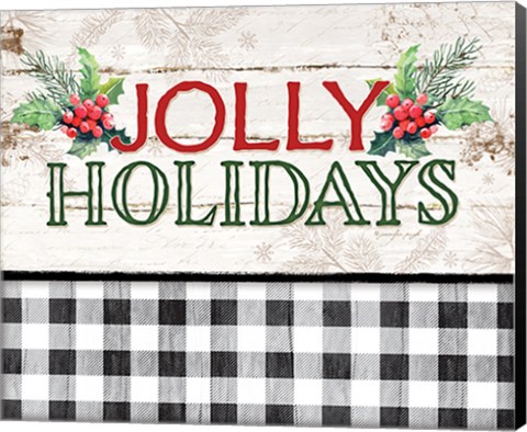 Framed Jolly Holidays Print