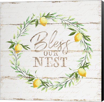 Framed Bless Our Nest Print