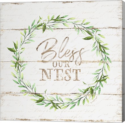 Framed Bless Our Nest Print