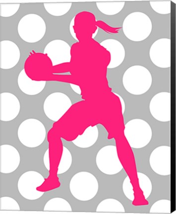 Framed Basketball Girl Print