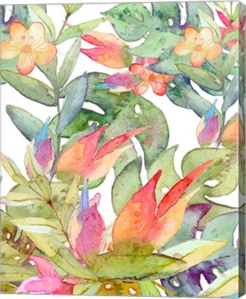 Framed Tropical Watercolor Print